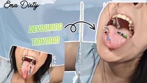 Hanging on and devouring my little men