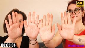 Models Measuring Hands - 4K MP4