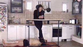 Mistress Natasa loves to touch her phone B mp4
