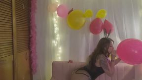 b2p ballon 18 pink Bunny girl