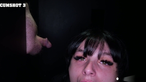 Gloryhole Secrets: Sloppy Blowjob from Evie Christian