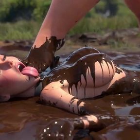 Dirty Mud Foot Face Domination - Women Degraded