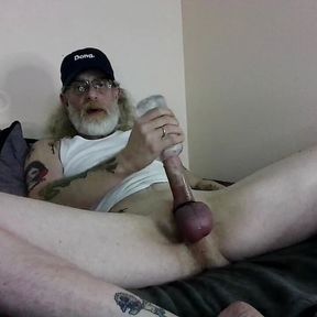 JerkinDad14 Sticks His Dick In Penis Toys