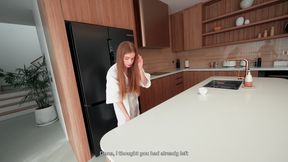 Wife Won't Give Me Sex I'll Cheat with Her Friend on Kitchen! Husband Fucks While Wife's Nearby!
