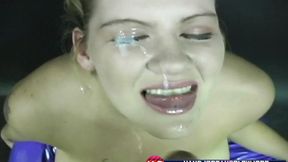”P-O-V cum tart Claire jerks off meat”