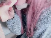 Sissy Gives Blowjobs and Swallows 3 Cum Loads♡【femboy crossdresser 女装 男の娘】
