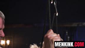 ”Daddy Dale Savage drips wax on Archer Croft before ravaging his hole”