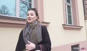 GERMAN SCOUT - German Gamer Girl Mia Minou Pickup for Casting Fuck in Munich