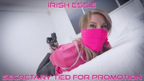 Irish Essie - Tied for Promotion ( Rope Bondage , Wrap Gagged , OTN gag , Hogtie , Duct Tape Gag , Ballgagged )