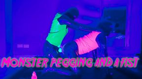 UV Monster Cock Pegging and **** ft Lady Valeska