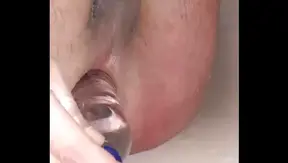 Guy Explores His Ass With Bottle In Hot Solo Gay Anal Session