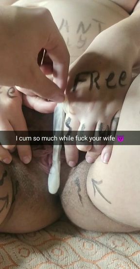 Next time I shoot this entire load in your wife&rsquo;s pussy! - Milky Mari