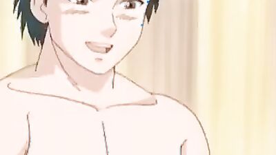 Watch as a blonde redhead pleases a stiff dick with her mouth and tits in a hot hentai video