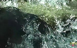 Brooke Banner's boy fucks her outdoor and cum on her big boobs