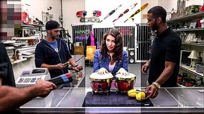 XXX PAWN - Kitty Catherine Wants To Sell Me Bongos? I'_ll Buy Her Pussy Instead