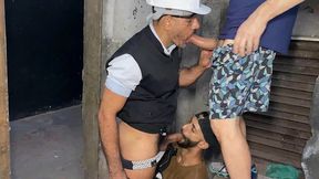 vigilante da obra pegou o casal fudendo e ainda participou da festinha