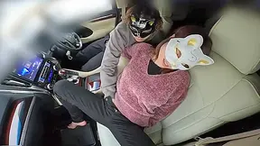 A Hentai Affair Couple Who Has Visible Passenger Car Sex In A Supermarket Parking Lot Before Going To Work
