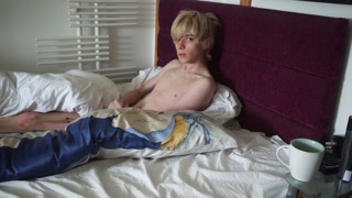 Cute Teen Boy is Made to Jerk Off by Master (Kinda RP)