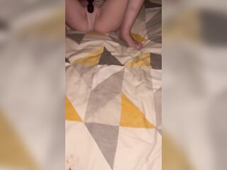 Homemade Bella Toy play squirting close up
