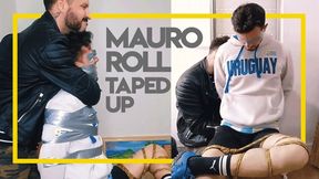 Mauro Roll taped up by Tonny Tape (1080) Gay Bondage - Gay Domination - Tape Bondage - Soccer Sneaker - Handgag - Leather - BDSM - C4SBondage26
