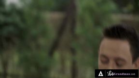 LUSTY GRANDMAS - Hot GILF Uses Her Stepson As A Rebound After Ending Her Relationship With His Dad