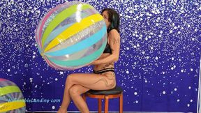 Jessie Inflates 2 Beach Balls HD (1920x1080)