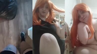 Gaped Orgasmic Heaving Throbbing Solo BBW Amputee Red Head Tattooed Girl Jerking Junk Jump Bounce Hickey Wild Gaping Screams Moans