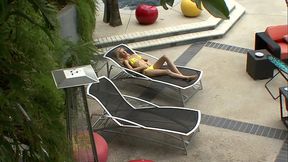 Emily Kae is an adorable blue eyed blonde teen who sits on the couch, holding her lover'_s...