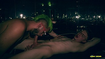 Camilo Brown Giving an Amazing Cum Swap Blowjob To Big Cock Beautiful Twink Nicolas Mucci