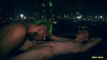 Camilo Brown Giving an Amazing Cum Swap Blowjob To Big Cock Beautiful Twink Nicolas Mucci