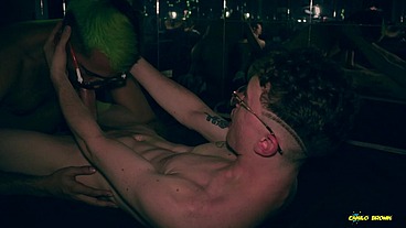 Camilo Brown Giving an Amazing Cum Swap Blowjob To Big Cock Beautiful Twink Nicolas Mucci