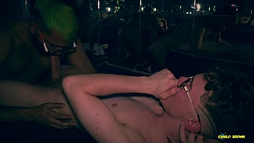 Camilo Brown Giving an Amazing Cum Swap Blowjob To Big Cock Beautiful Twink Nicolas Mucci