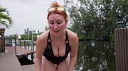 Thick Redhead Isla Moon Goes Fishing in the Swamp