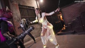 Yuika Onosaka as the Sacred Knight Corrupted by Lust