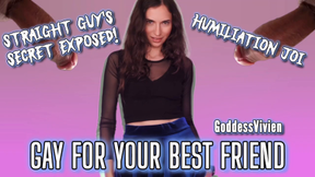 Gay for your best friend's cock a straight guys secret exposed femdom humiliation JOI with bisexual encouragement for the cock you always dream about