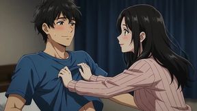 Stepsister catches stepbrother watching her change and invites him to