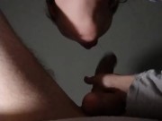 Let me suck your big cock! (View from below 👇)