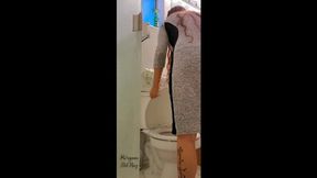 Grey Dress Bathroom Break HD MP4