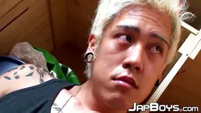 Hot Blond Japanese Twink 18+ Stretches Hole Jizzes Hard – Steamy Solo Ride
