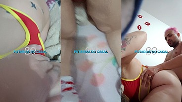 Comendo a rabuda de quatro