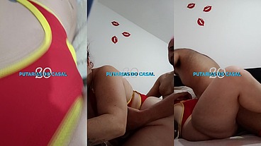 Comendo a rabuda de quatro