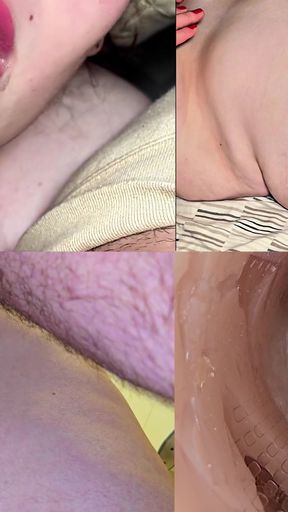 Split Screen Cumshot Compilation - try not to cum challenge 4k   Clip 1