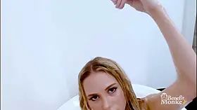 Wet blond – maya rose plays with herself in the bathtub and gets dousing wet  benefit monkey