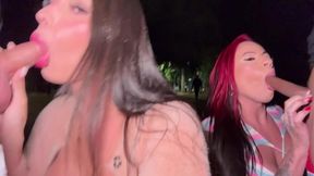two latinas in the square, part one.