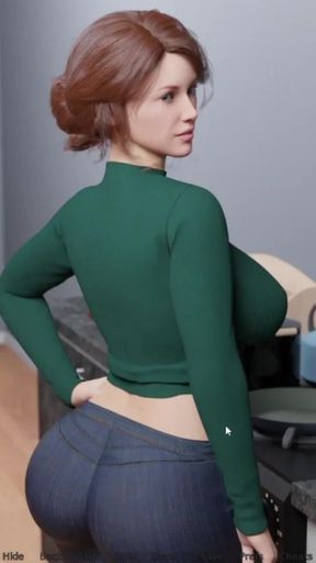 Horny Stepmom Wearing Lingerie And Showing To Me   Clip 1