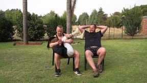 Muscle Man & Big Daddy Dominate and Toy with Harold