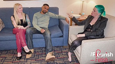 Female Cuck Psychiatrist Bree Austin counsels Kora Bell and Darren Blaze