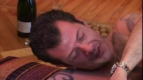 Fuck with an Italian Trans MILF in Front of the Fireplace