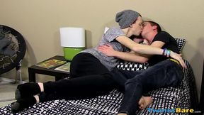 Red head Elijah Young enjoys sucking throbbing cock