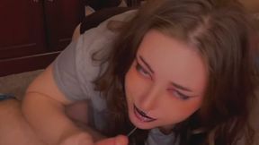 Black lipstick throat training